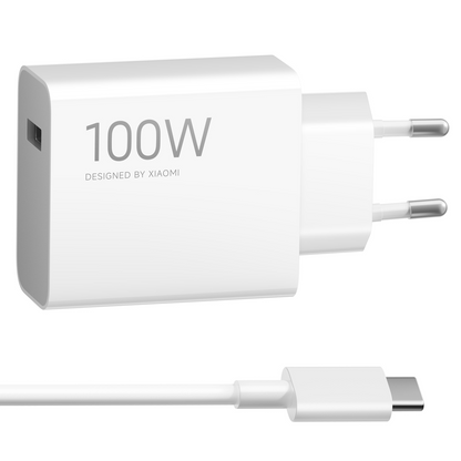 Φορτιστής Δικτύου με Καλώδιο USB-C Xiaomi MY-19-ER, 100W, 6.1A, 1 x USB-A, Λευκό BHR095VEU