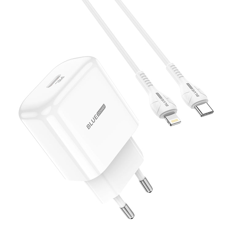 BLUE Power BBN3, 20W, 3A, 1 x USB-C, 1 x USB-C, Λευκό