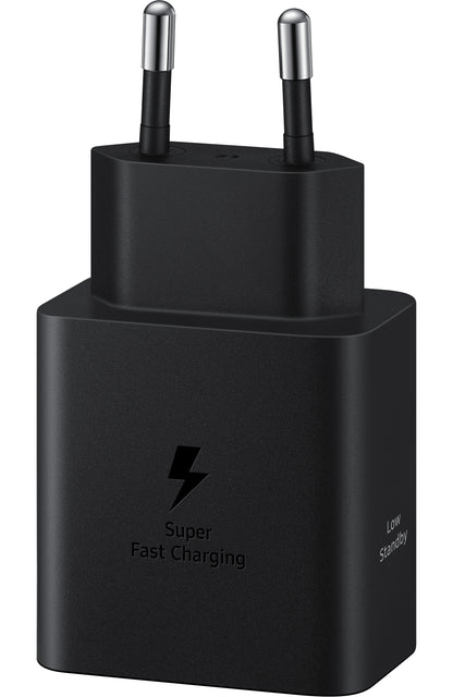 Φορτιστής δικτύου Samsung με καλώδιο USB-C, 45W, 4,05A, 1 x USB-C, μαύρο EP-T4511XBEGEU 