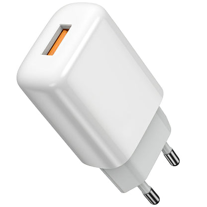 Φορτιστής δικτύου Prestico F7S με καλώδιο Lightning, 12W, 2.4A, 1 x USB-A, λευκό 