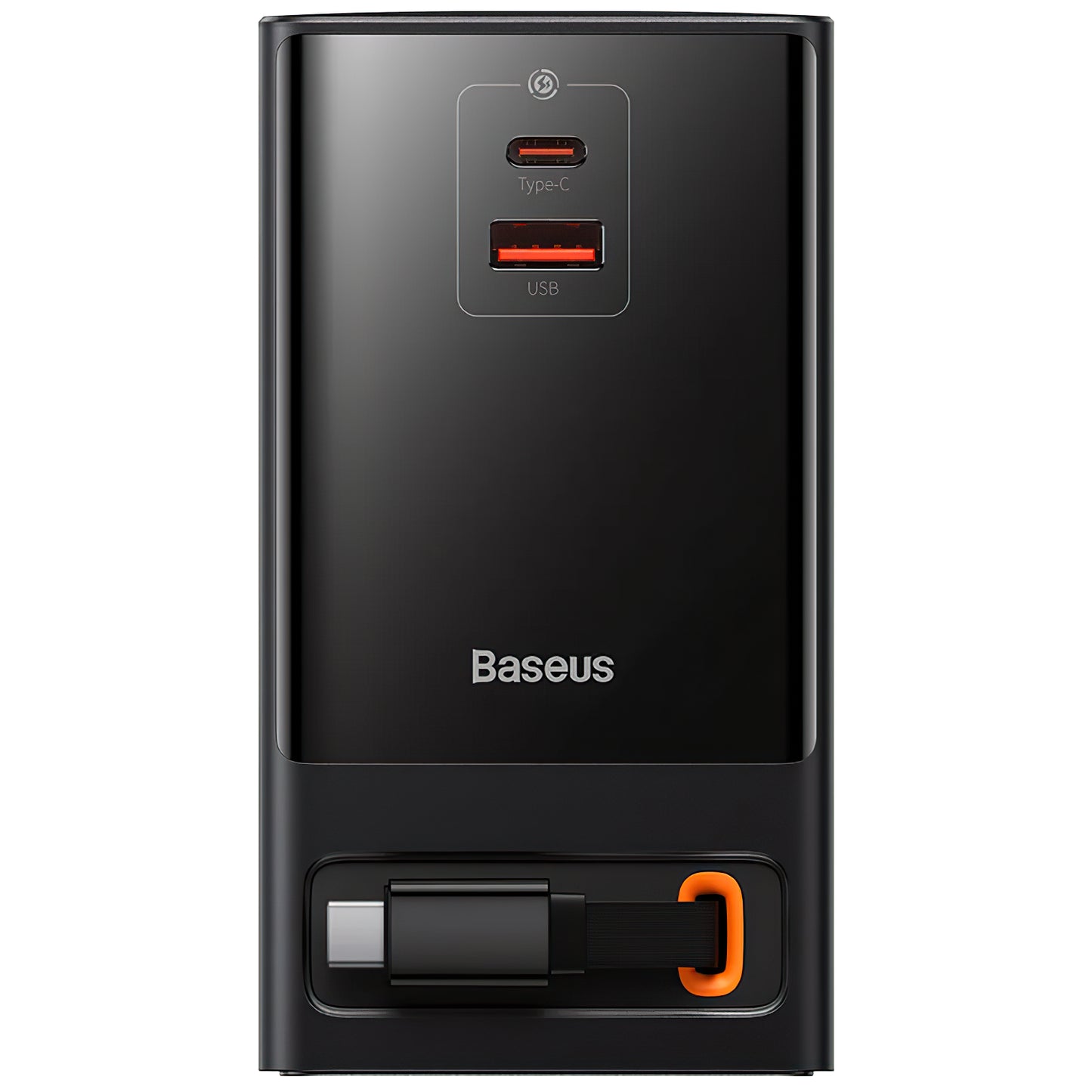 Baseus GaN3 Pro PowerStrip καλώδιο USB-C φορτιστής δικτύου, 65W, 3,25A,1 x USB-A - 1 x USB-C - 2 x Schuko, μαύρο PSLR000301 PSLR000301 