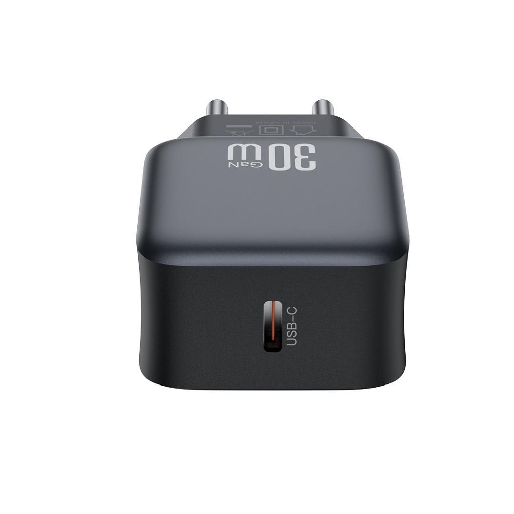 Φορτιστής Δικτύου με Καλώδιο Lightning XO Design L155, 30W, 3A, 1 x USB-C, Μαύρο