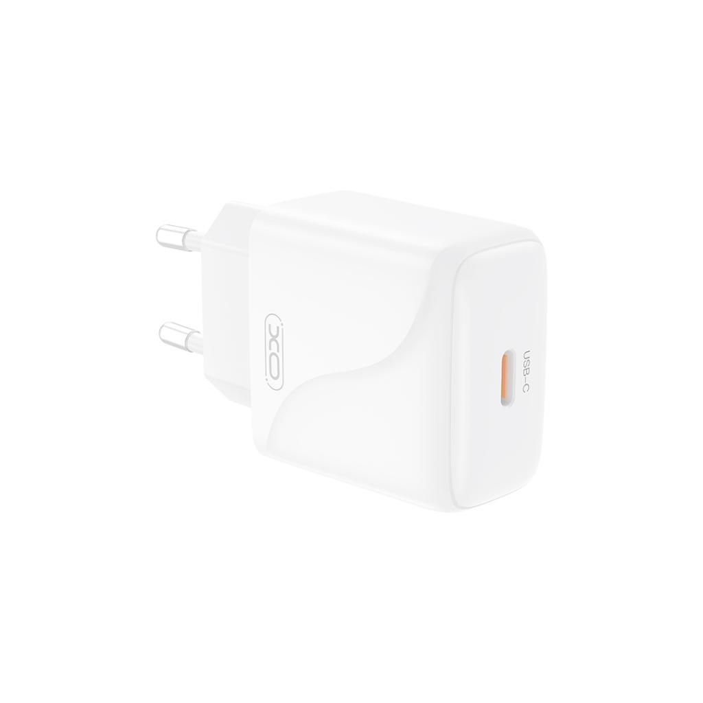 Network Charger with USB-C Cable XO Design L141, 20W, 3A, 1 x USB-C, White