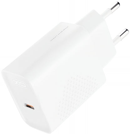 Φορτιστής Δικτύου με Καλώδιο USB-C XO Design L162, 30W, 3A, 1 x USB-C, Λευκό