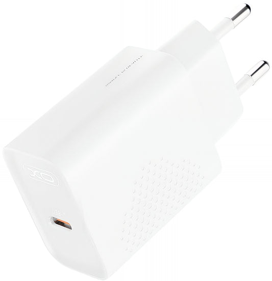Φορτιστής Δικτύου με Καλώδιο USB-C XO Design L162, 30W, 3A, 1 x USB-C, Λευκό