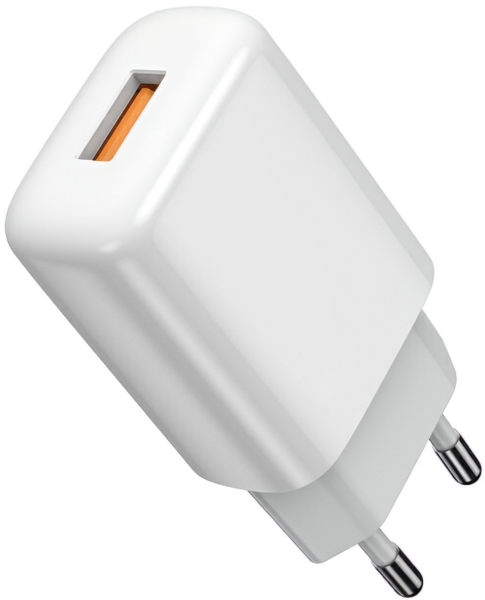 Φορτιστής Δικτύου με Καλώδιο USB-C Prestico F9S, 12W, 2.4A, 1 x USB-A, Λευκό