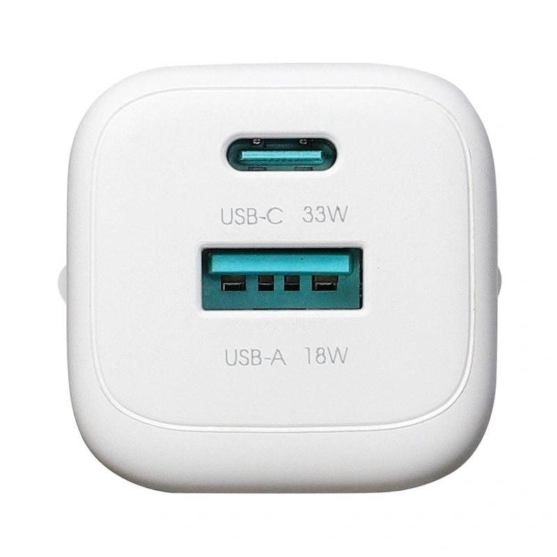 Φορτιστής Δικτύου με Καλώδιο Lightning Joyroom JR-TG7, 33W, 3A, 1 x USB-A - 1 x USB-C, Λευκό