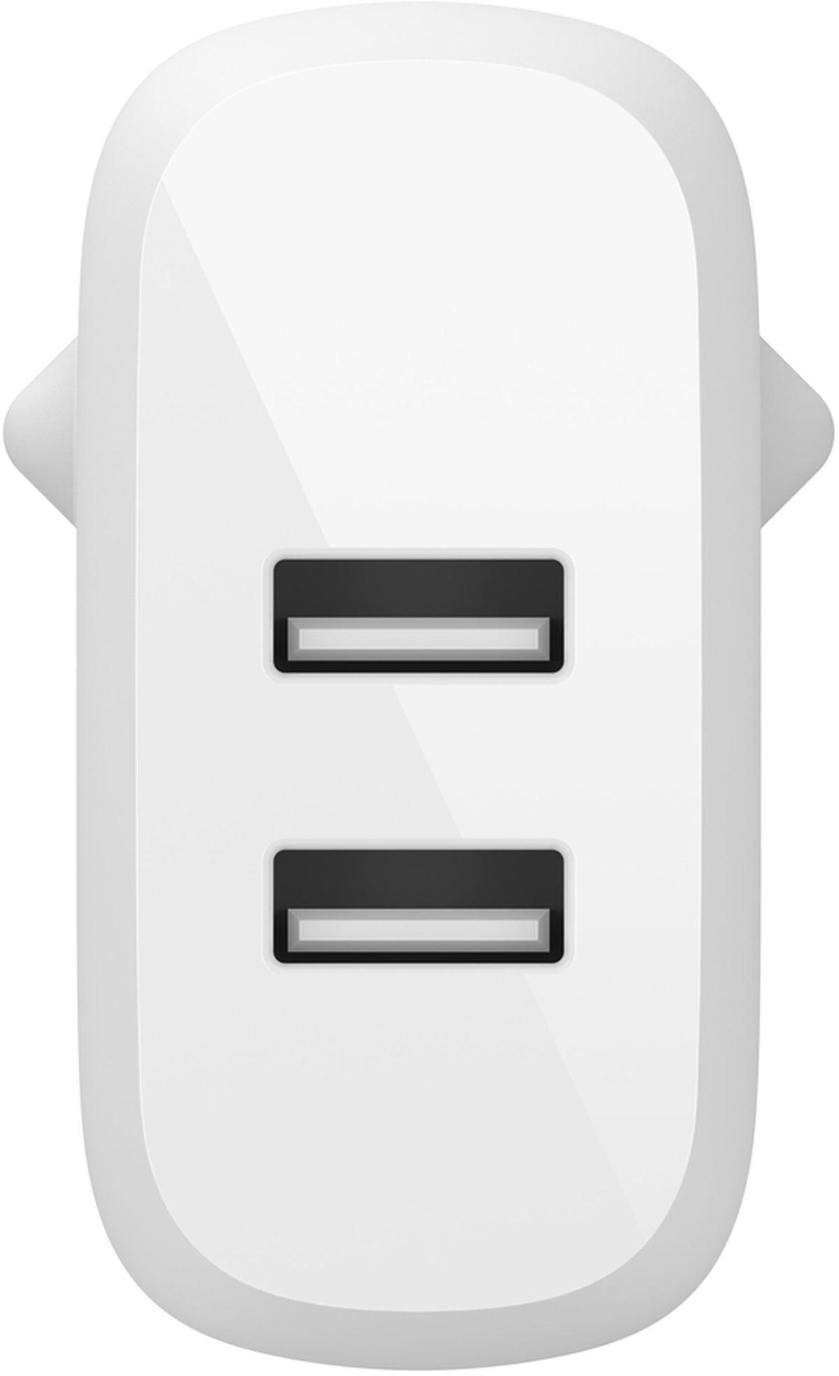 Φορτιστής Δικτύου με Καλώδιο USB-C Belkin BoostCharge Dual, 24W, 2.4A, 2 x USB-A, Λευκό WCE001vf1MWH