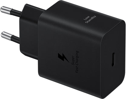 Φορτιστής δικτύου Samsung με καλώδιο USB-C, 45W, 4,05A, 1 x USB-C, μαύρο EP-T4511XBEGEU 