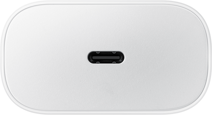 Φορτιστής δικτύου Samsung USB-C με καλώδιο USB-C, 25W, 3A, 1 x USB-C, λευκό EP-TA800XWEGWWWW