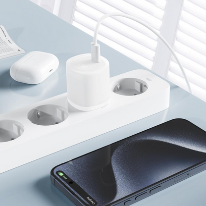 Φορτιστής Δικτύου με Καλώδιο USB-C XO Design L150, 30W, 3A, 1 x USB-C, Λευκό