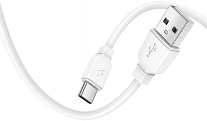 Φορτιστής Δικτύου με Καλώδιο USB-C Prestico F9S, 12W, 2.4A, 1 x USB-A, Λευκό
