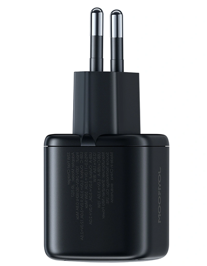 Φορτιστής Δικτύου με Καλώδιο Lightning Joyroom JR-TG7, 33W, 3A, 1 x USB-A - 1 x USB-C, Μαύρο