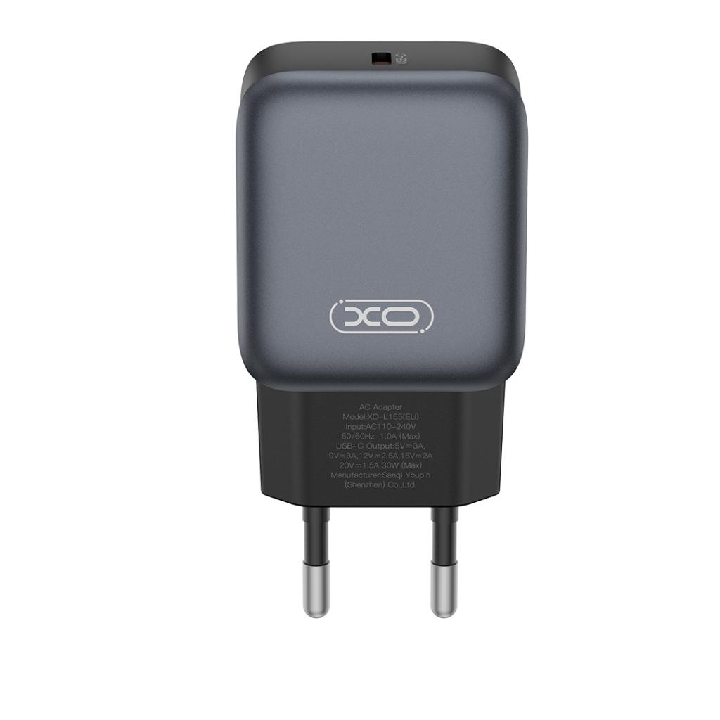 Φορτιστής Δικτύου με Καλώδιο Lightning XO Design L155, 30W, 3A, 1 x USB-C, Μαύρο