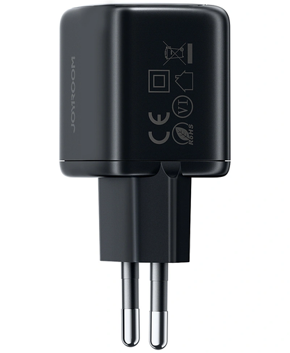 Φορτιστής Δικτύου με Καλώδιο Lightning Joyroom JR-TG7, 33W, 3A, 1 x USB-A - 1 x USB-C, Μαύρο