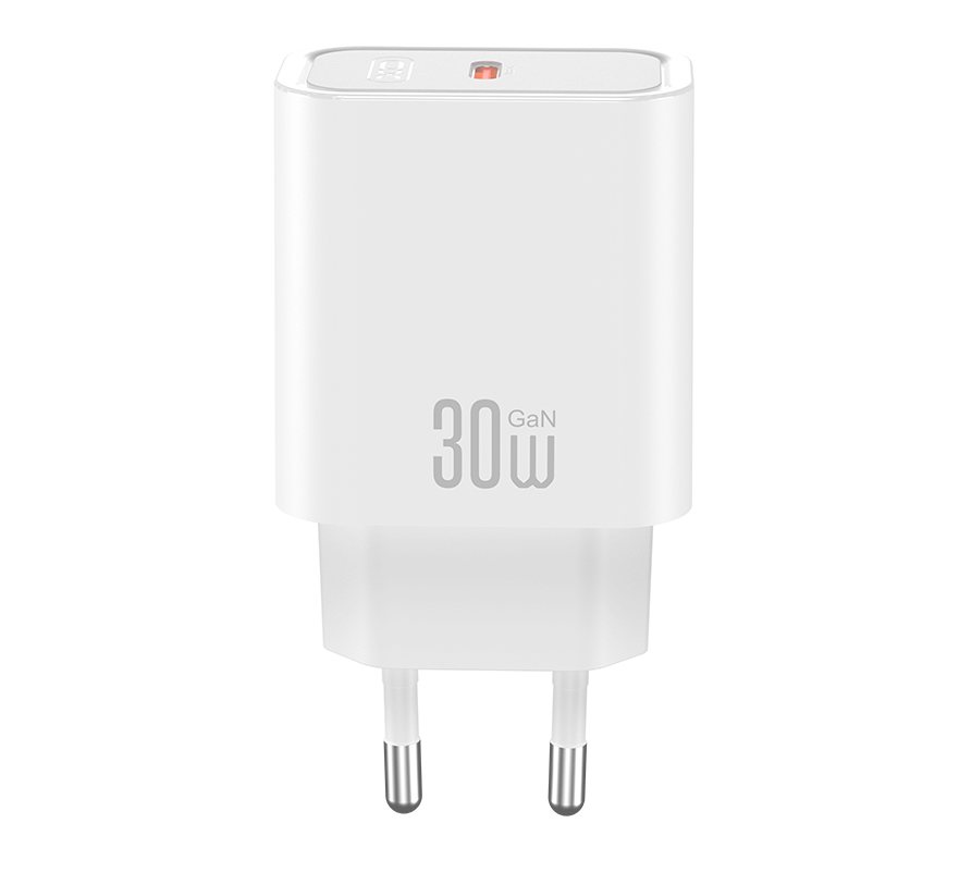 Φορτιστής Δικτύου με Καλώδιο USB-C XO Design CE41, 30W, 3A, 1 x USB-C, Λευκό