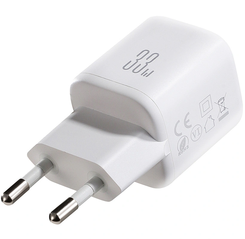 Φορτιστής Δικτύου με Καλώδιο Lightning Joyroom JR-TG7, 33W, 3A, 1 x USB-A - 1 x USB-C, Λευκό