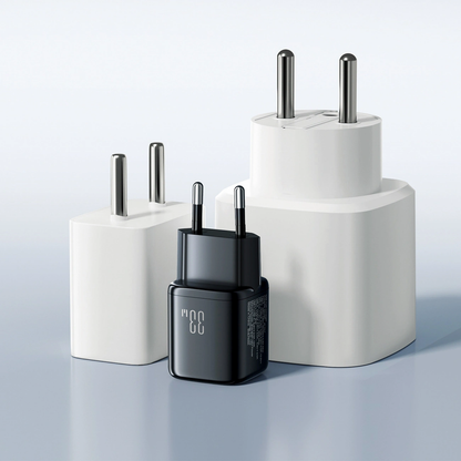 Φορτιστής Δικτύου με Καλώδιο Lightning Joyroom JR-TG7, 33W, 3A, 1 x USB-A - 1 x USB-C, Μαύρο