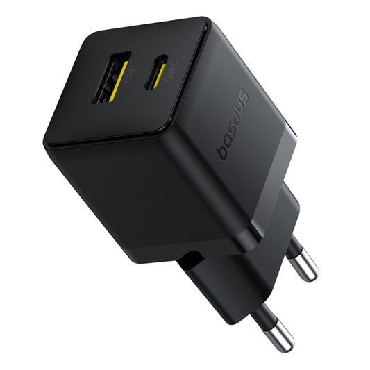 Φορτιστής Δικτύου με Καλώδιο USB-C Baseus Palm, 30W, 3A, 1 x USB-A - 1 x USB-C, Μαύρο P1011160A113-01