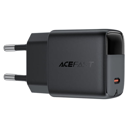 Φορτιστής Δικτύου με Καλώδιο USB-C Acefast A113 Display, 20W, 3A, 1 x USB-C, Μαύρο
