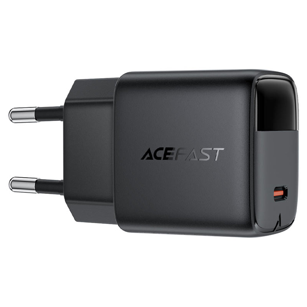 Φορτιστής Δικτύου με Καλώδιο USB-C Acefast A115 Display, 30W, 3A, 1 x USB-C, Μαύρο