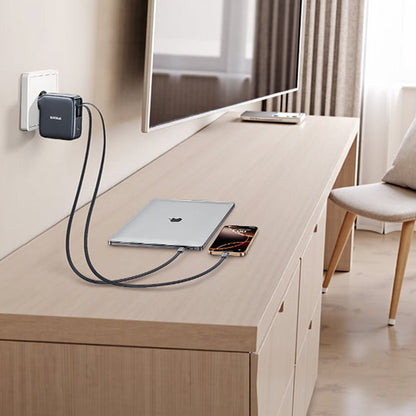 Φορτιστής Δικτύου με Καλώδιο USB-C Baseus EnerCore CJ21, 67W, 3.35A, 1 x USB-C, Μαύρο E0120G00
