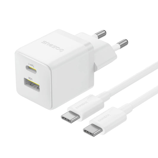 Φορτιστής Δικτύου με Καλώδιο USB-C Baseus Palm, 30W, 3A, 1 x USB-A - 1 x USB-C, Λευκό P1011160A213-01