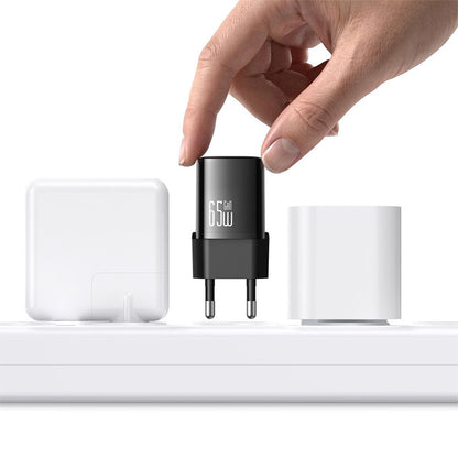 Φορτιστής Δικτύου με Καλώδιο USB-C Mcdodo Nano CH-8262, 65W, 3.25A, 1 x USB-C, Μαύρο