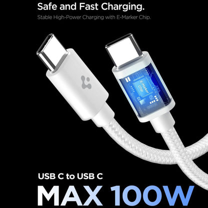 Φορτιστής Δικτύου με Καλώδιο USB-C Spigen EE451EU Essential, 45W, 3A, 1 x USB-C, Λευκό ACH09473