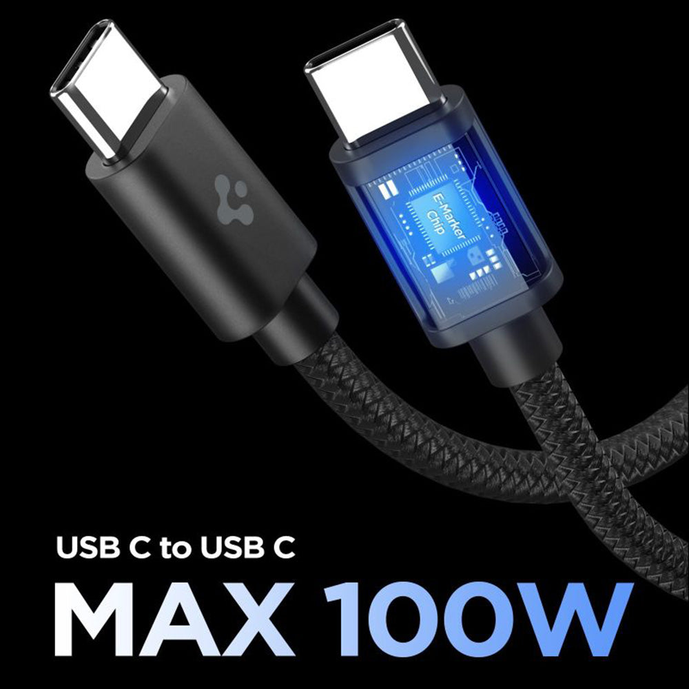 Φορτιστής Δικτύου με Καλώδιο USB-C Spigen EE451EU Essential, 45W, 3A, 1 x USB-C, Μαύρο ACH09474