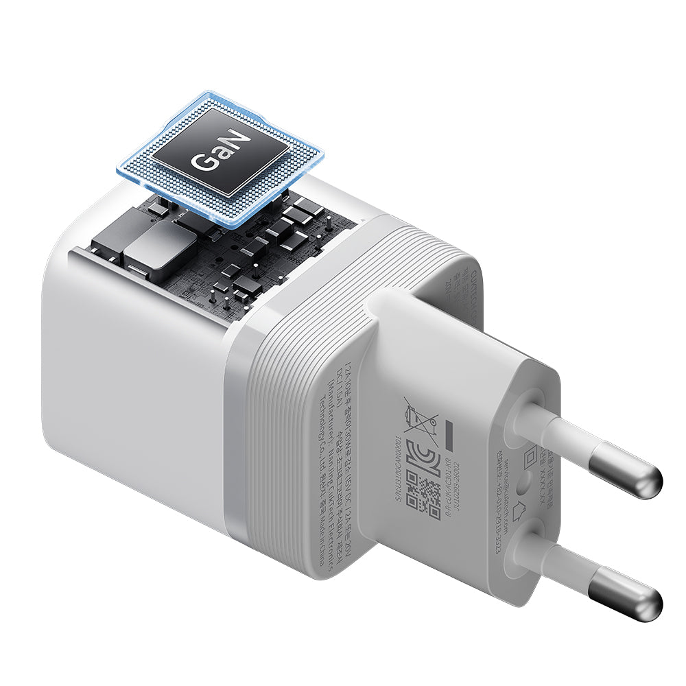 Φορτιστής Δικτύου Cuktech, 40W, 3A, 1 x USB-C, Λευκός CKAC301SEUWH