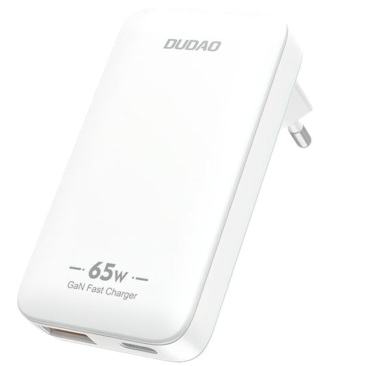 Φορτιστής Δικτύου Dudao A65Q Travel, 65W, 3.25A, 1 x USB-A - 1 x USB-C, Λευκό