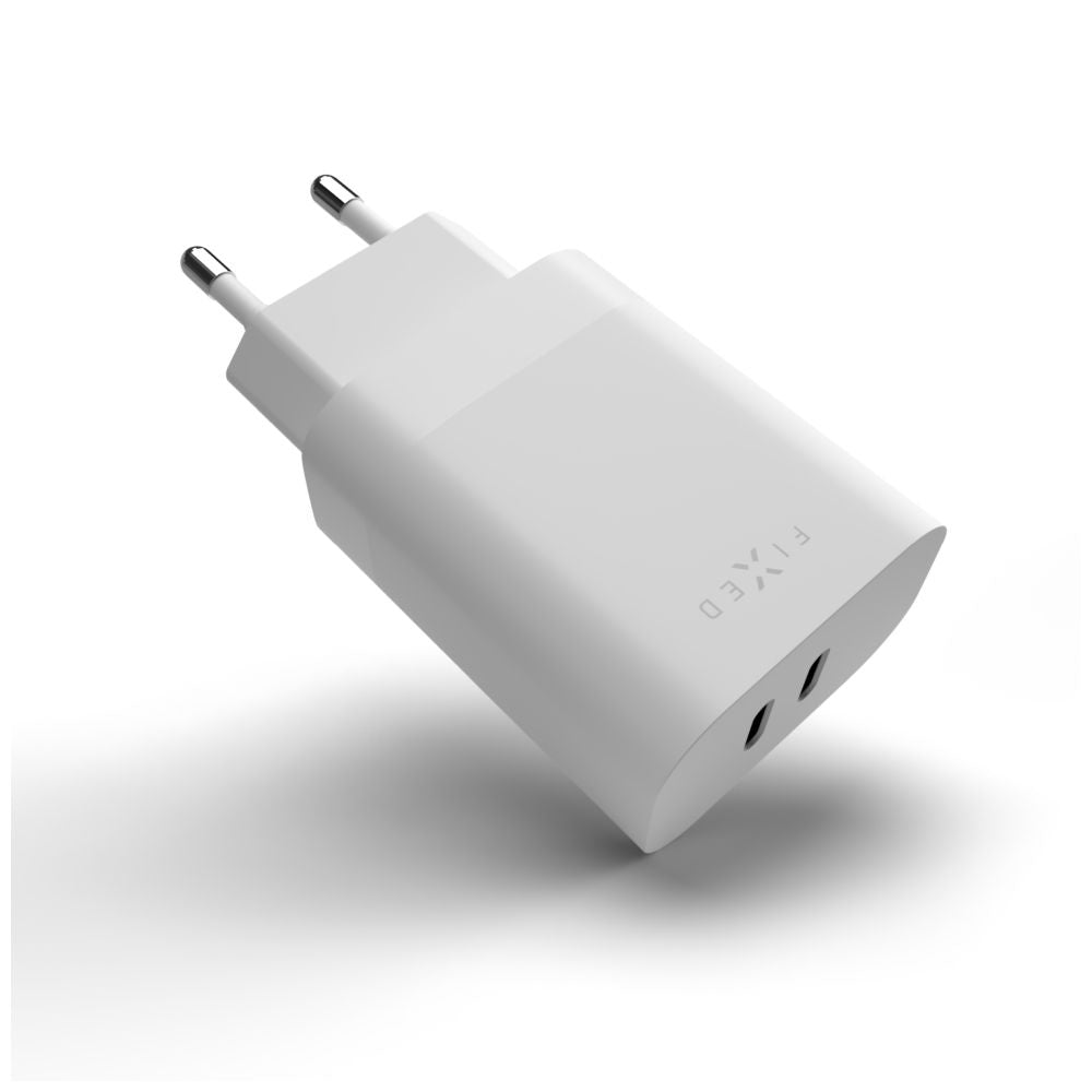 Fixed Network Charger, 35W, 3A, 2 x USB-C, White