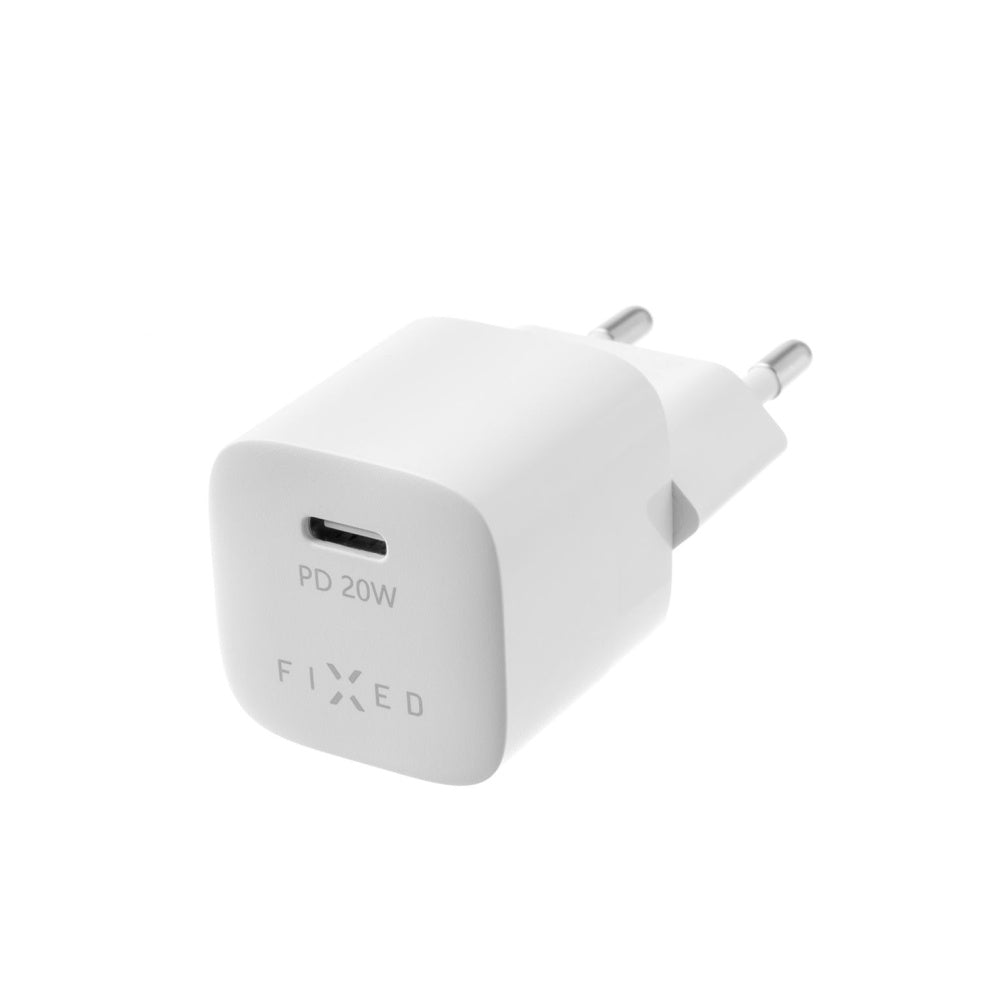 Φορτιστής Δικτύου Fixed Mini, 20W, 3A, 1 x USB-C, Λευκό