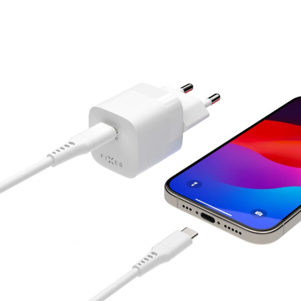 Φορτιστής Δικτύου Fixed Mini2, 30W, 3A, 1 x USB-C, Λευκό