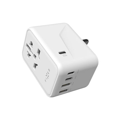 Φορτιστής Δικτύου Fixed Travel, 65W, 3.25A, 2 x USB-A - 3 x USB-C, Λευκό