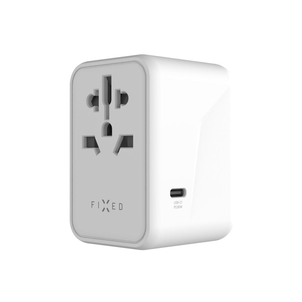 Φορτιστής Δικτύου Fixed Travel, 65W, 3.25A, 2 x USB-A - 3 x USB-C, Λευκό