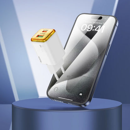 Φορτιστής Δικτύου HOCO N52, 20W, 3A, 1 x USB-A - 1 x USB-C, Λευκό