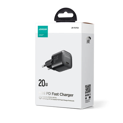 Φορτιστής Δικτύου Joyroom JR-TCF02, 20W, 3A, 1 x USB-C, Μαύρο