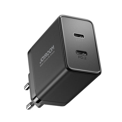 Φορτιστής δικτύου Joyroom JR-TCF09, 40W, 3A, 2 x USB-C, Μαύρο 