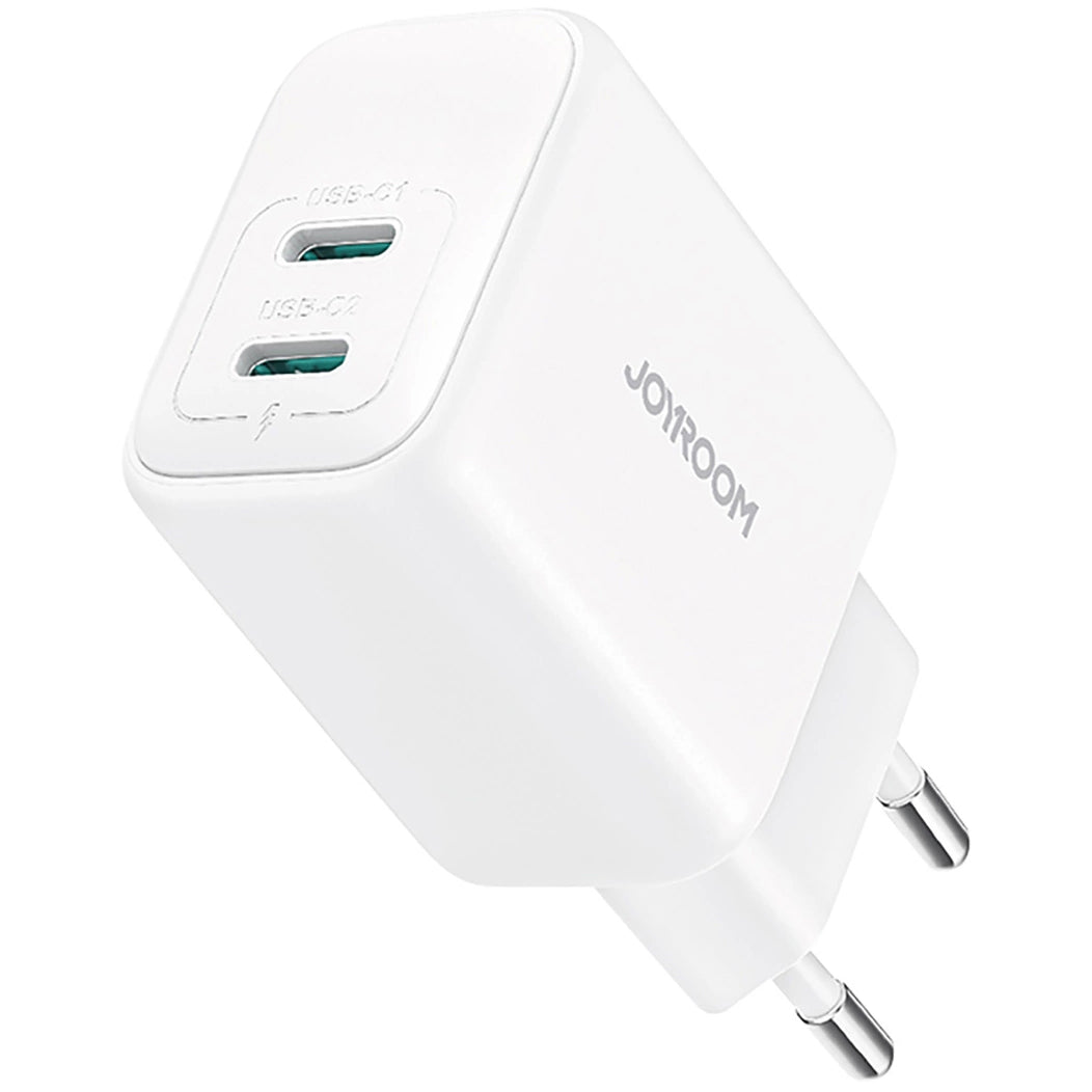 Φορτιστής Δικτύου Joyroom JR-TCF12, 20W, 3A, 2 x USB-C, Λευκό