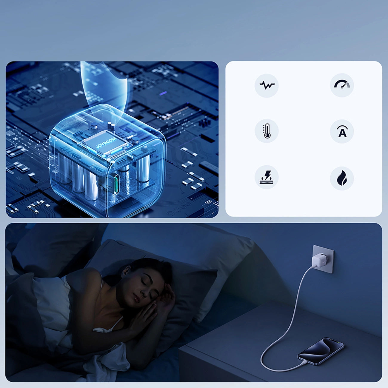 Φορτιστής Δικτύου Joyroom JR-TCG08, 20W, 3A, 1 x USB-C, Λευκό