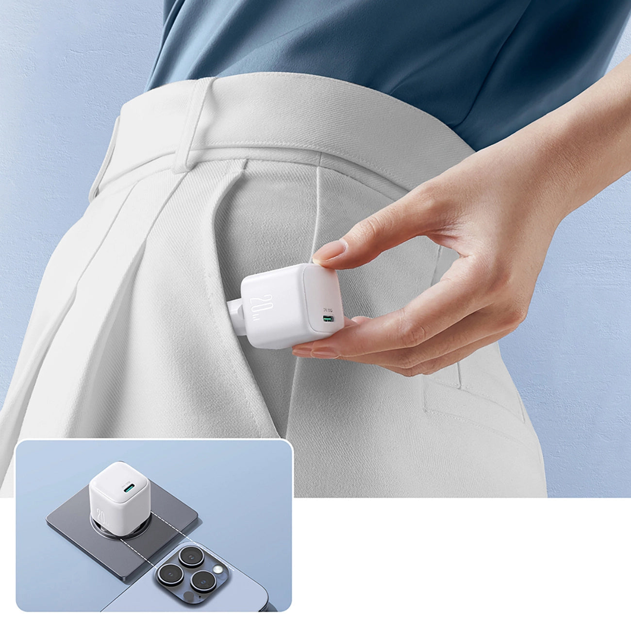 Φορτιστής Δικτύου Joyroom JR-TCG08, 20W, 3A, 1 x USB-C, Λευκό