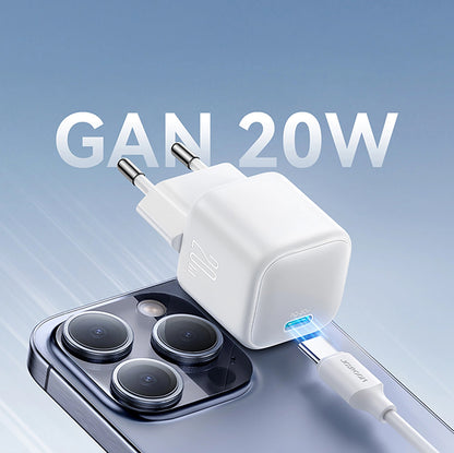 Φορτιστής Δικτύου Joyroom JR-TCG08, 20W, 3A, 1 x USB-C, Λευκό