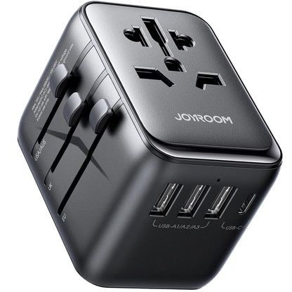 Φορτιστής δικτύου Joyroom JR-TCW01 Travel, 17W, 3A, 1 x USB-C - 3 x USB-A, Μαύρο 