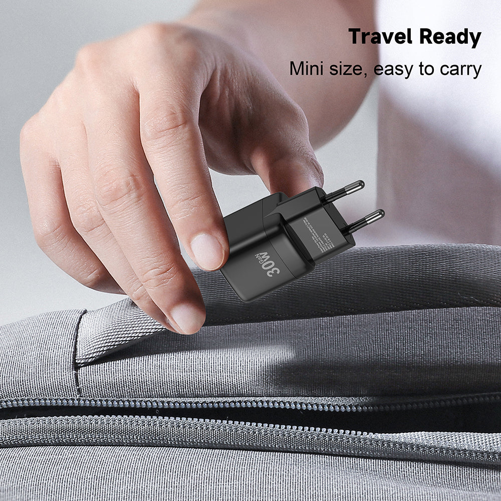 Φορτιστής Δικτύου Lito LC11, 30W, 3A, 1 x USB-C, Μαύρος