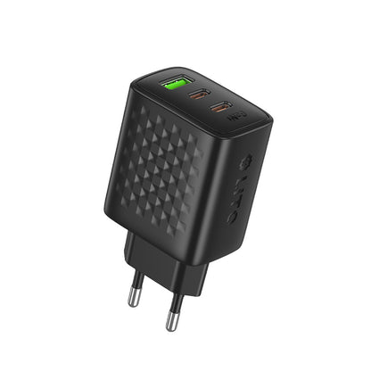 Φορτιστής Δικτύου Lito LC25, 65W, 3.25A, 1 x USB-A - 2 x USB-C, Μαύρο