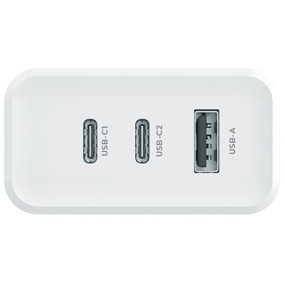 Φορτιστής δικτύου MaXlife MXTC-07-45ACC, 45W, 3A, 1 x USB-A - 2 x USB-C, Λευκό 