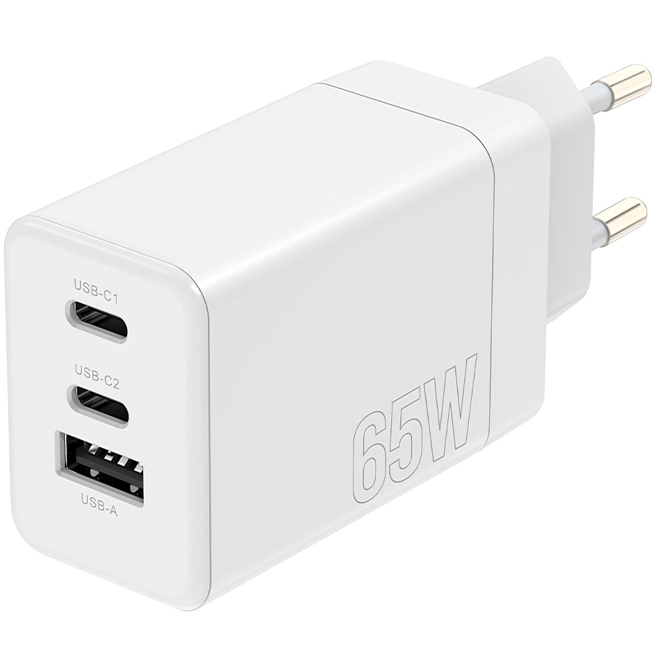 Φορτιστής δικτύου MaXlife MXTC-08-65ACC, 65W, 3,25A, 1 x USB-A - 2 x USB-C, Λευκό 