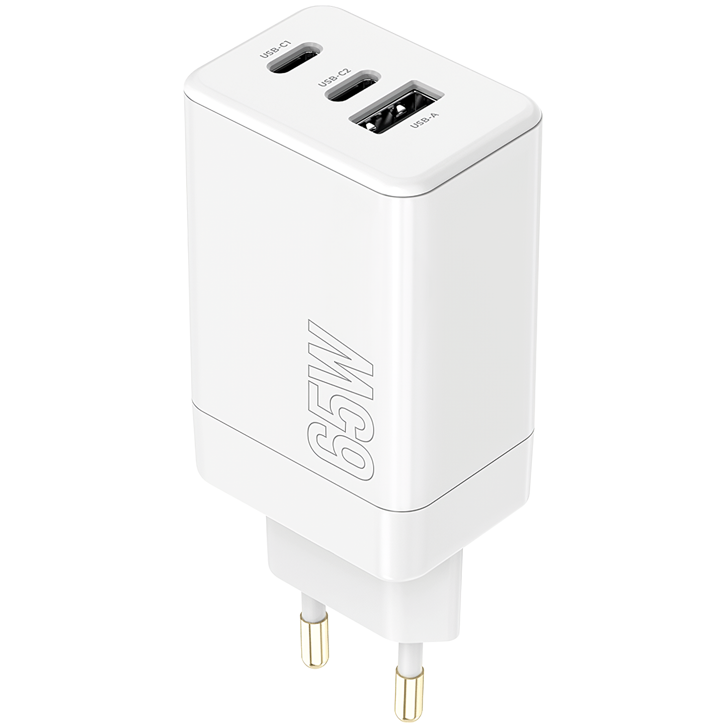 Φορτιστής δικτύου MaXlife MXTC-08-65ACC, 65W, 3,25A, 1 x USB-A - 2 x USB-C, Λευκό 